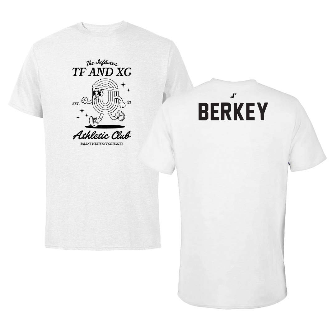 TF and XC White Influxer Athletic Club Tee - Neal Berkey