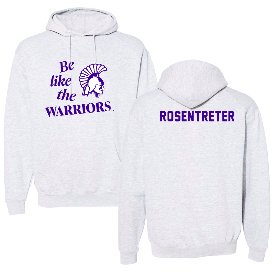 Winona State University Tennis Light Gray Be Like Us Hoodie - Halle Rosentreter