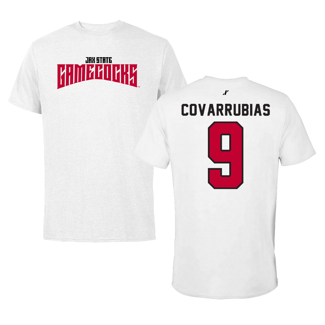 Jacksonville State University Bowling White Classics Tee - #9 Keyla Covarrubias