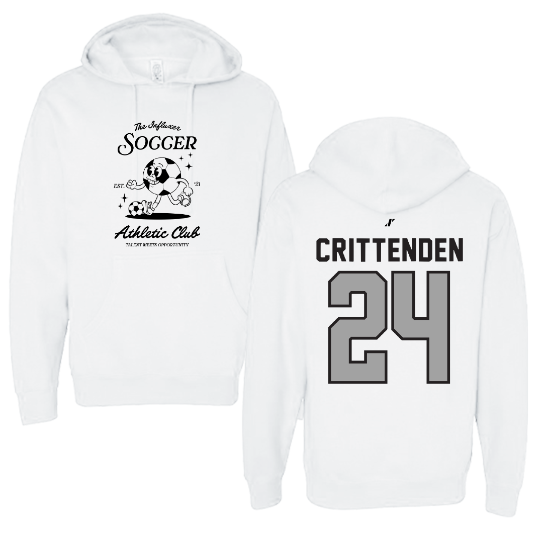 Soccer White Influxer Athletic Club Hoodie - #24 Davis Crittenden