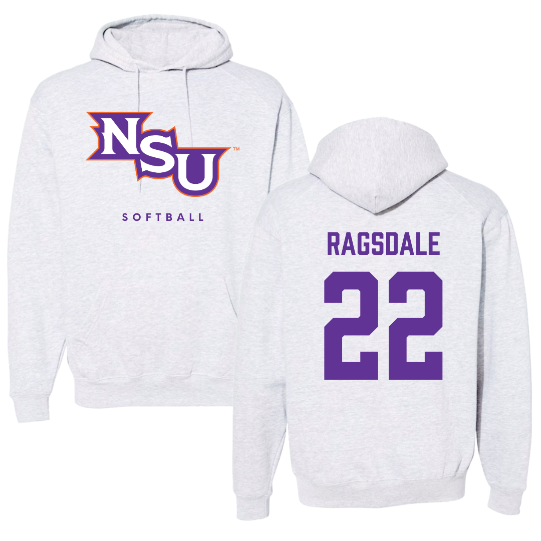 Northwestern State University Softball Gray Hoodie - #22 Bailie Ragsdale