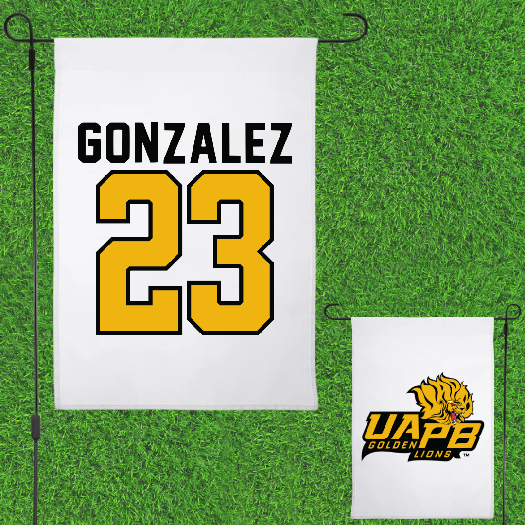 University of Arkansas-Pine Bluff Softball White Garden Flag - #23 Ariana Gonzalez