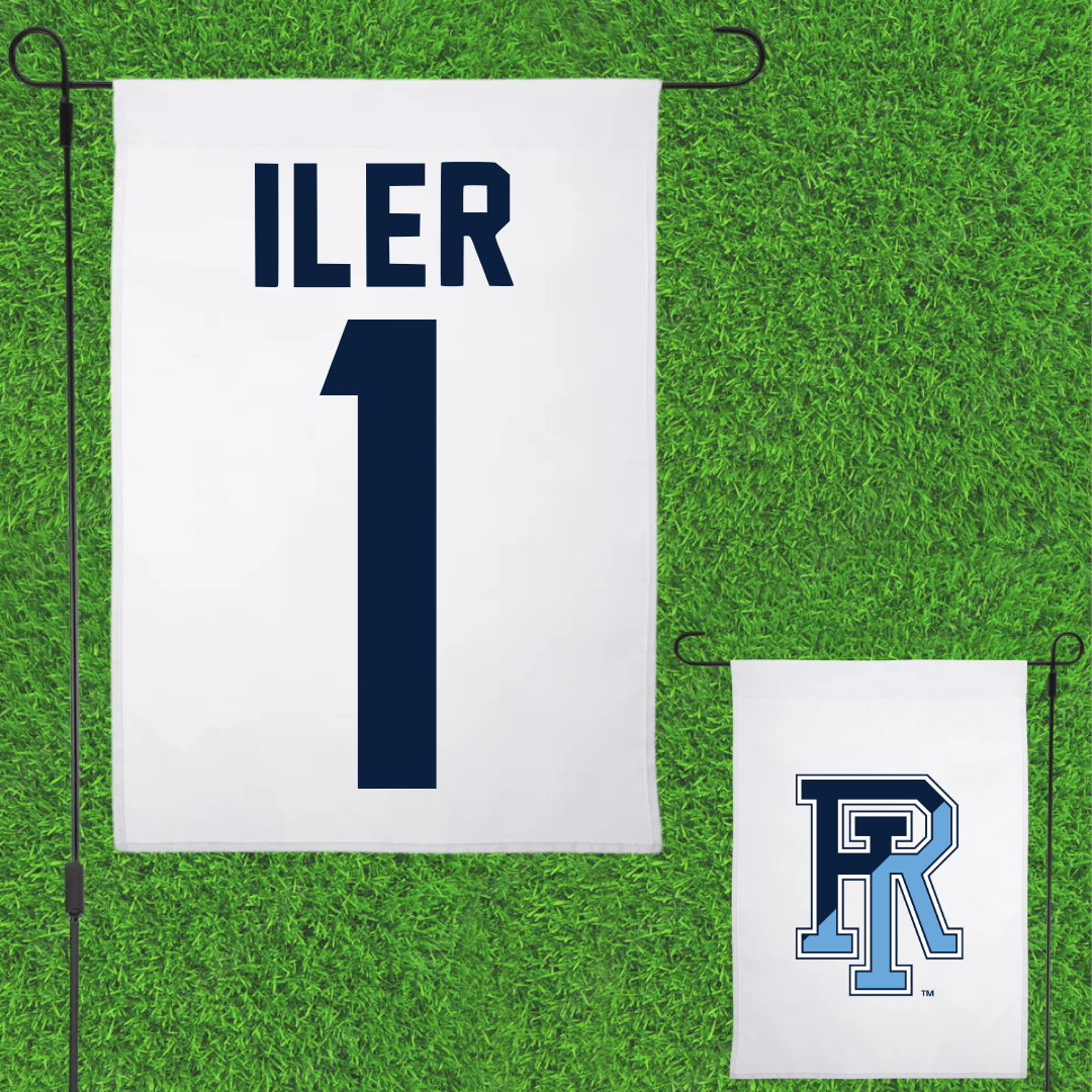 University of Rhode Island Lacrosse White Garden Flag - #1 Madison Iler