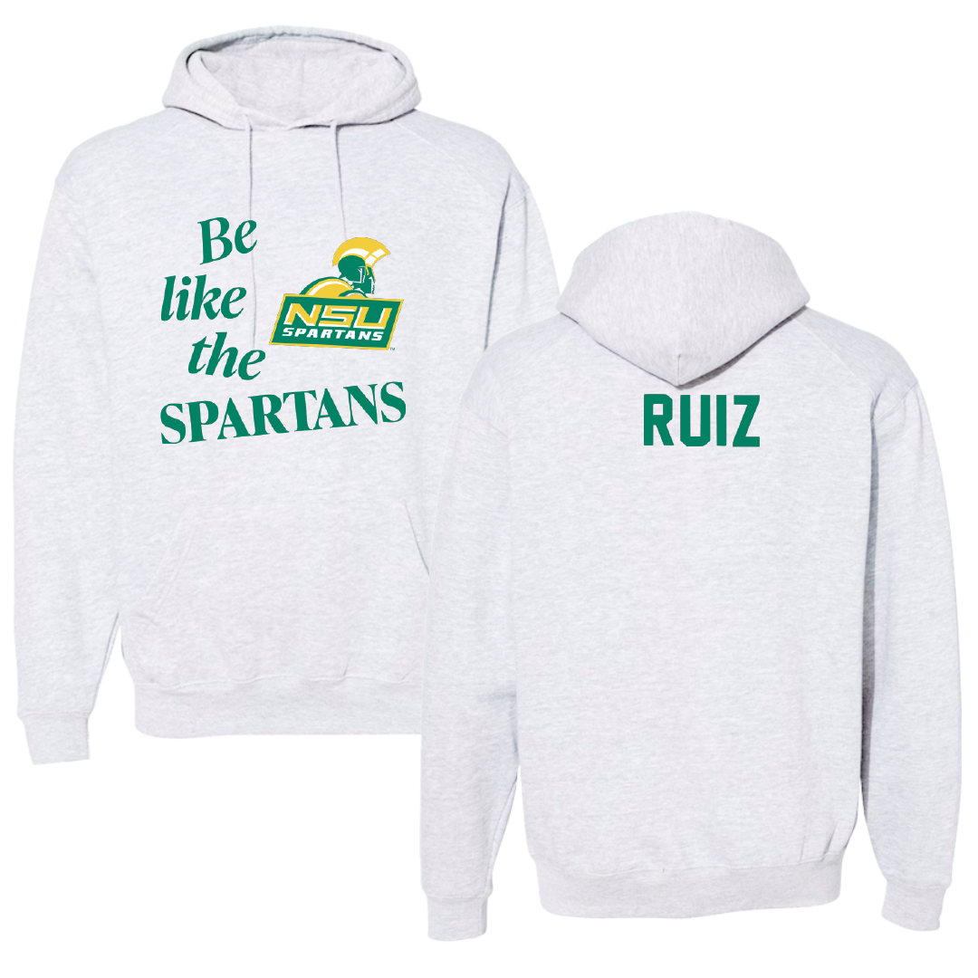 Norfolk State University Tennis Light Gray Be Like Us Hoodie - Laura Ruiz