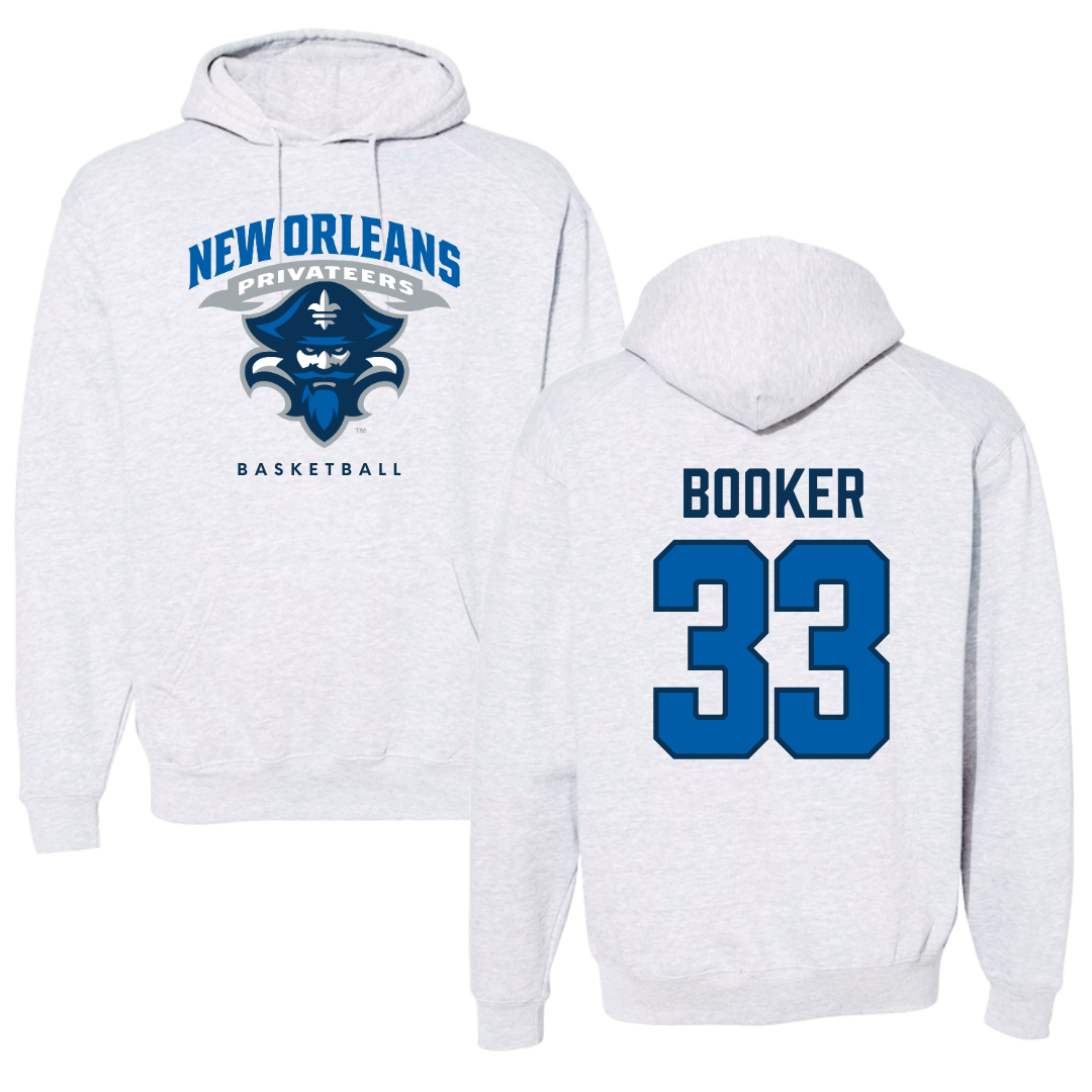 University of New Orleans Basketball Gray Hoodie - #33 Dorian Booker