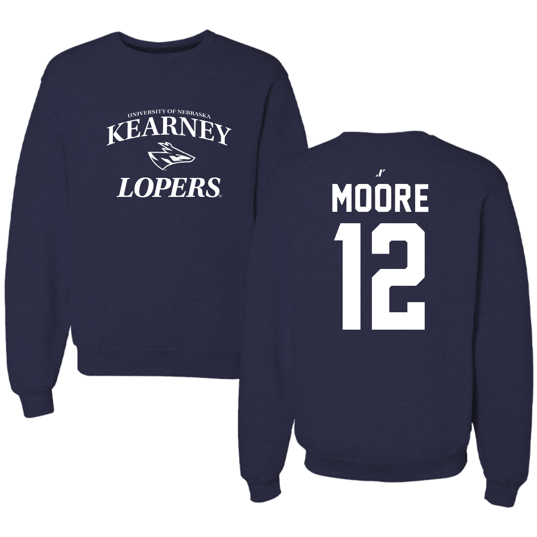 University of Nebraska at Kearney Basketball Navy General Crewneck - #12 Samantha Moore