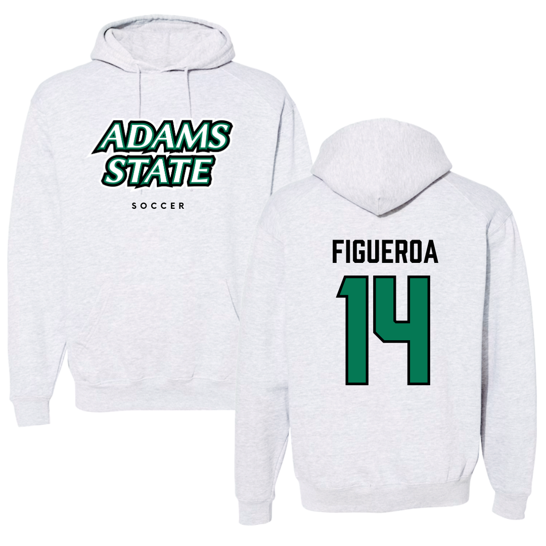 Adams State University Soccer Gray Block Hoodie - #14 Angelica Figueroa