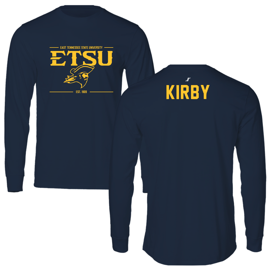 East Tennessee State University TF and XC Navy General Long Sleeve - Isaac Kirby