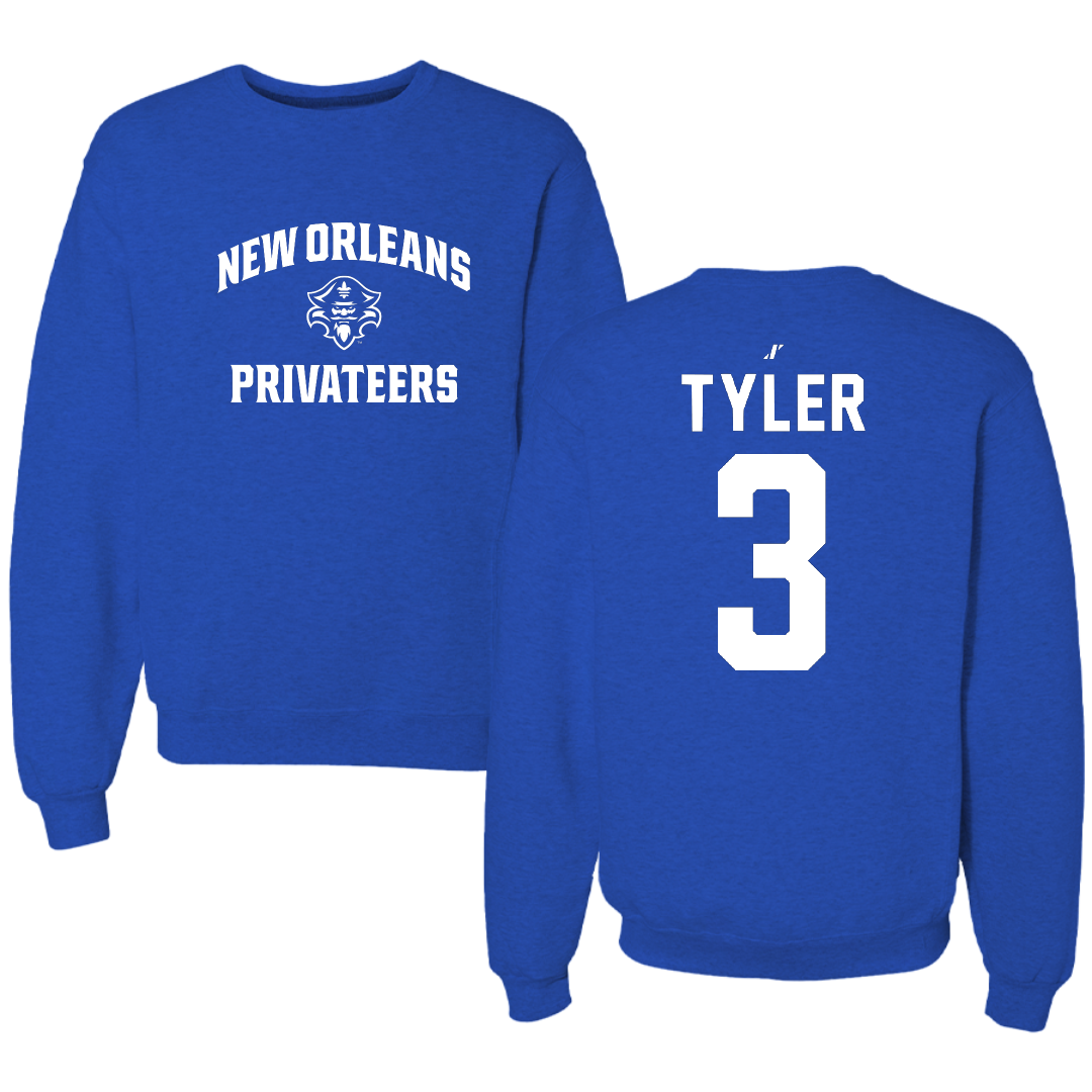University of New Orleans Volleyball Blue General Crewneck - #3 Jamyra Tyler