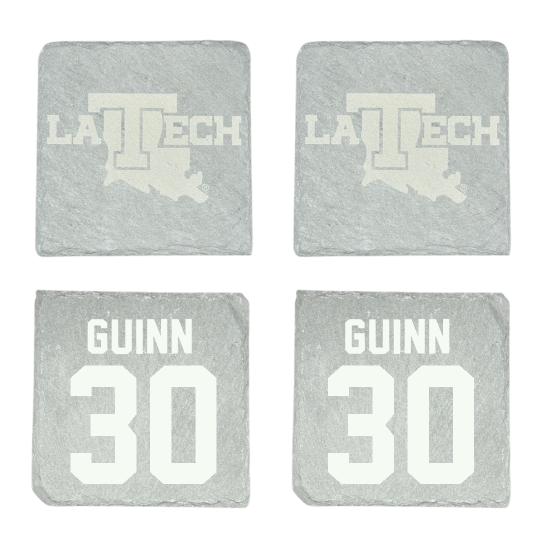 Louisiana Tech University Baseball Stone Coaster (4 Pack)  - #30 Hutson Guinn