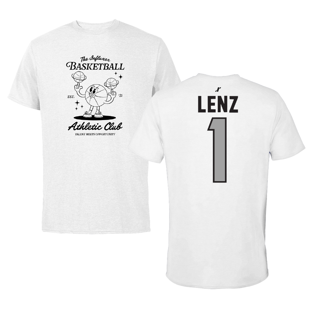 Basketball White Influxer Athletic Club Tee - #1 Molly Lenz