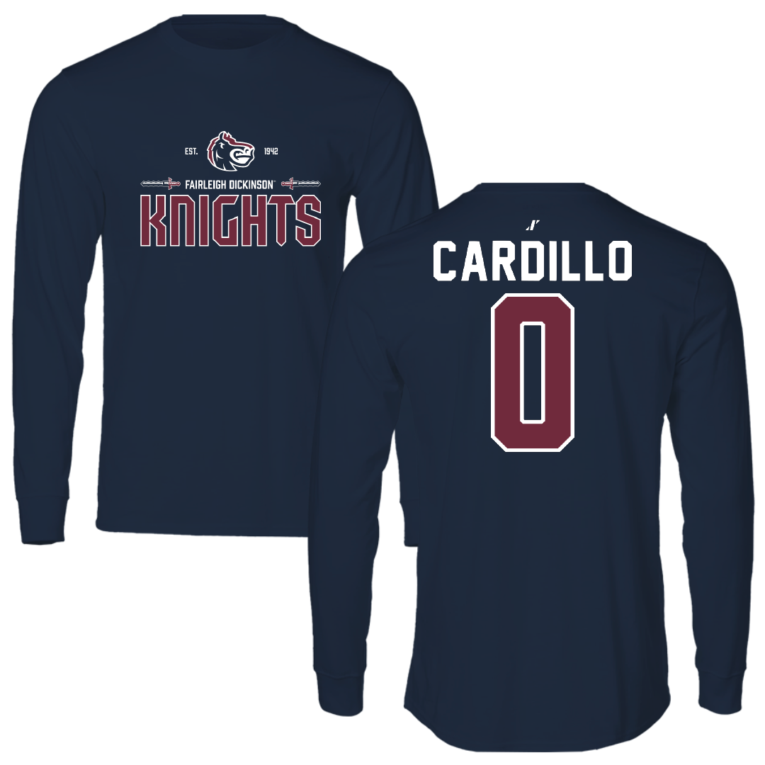 Fairleigh Dickinson University-Metropolitan Campus Soccer Navy General Performance Long Sleeve - #0 Faith Cardillo