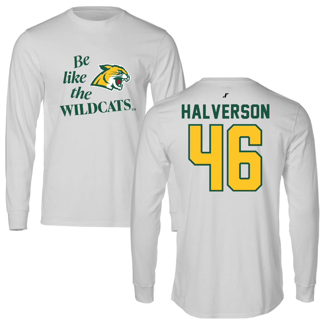 Northern Michigan University Football Light Gray Be Like Us Long Sleeve - #46 Owen Halverson