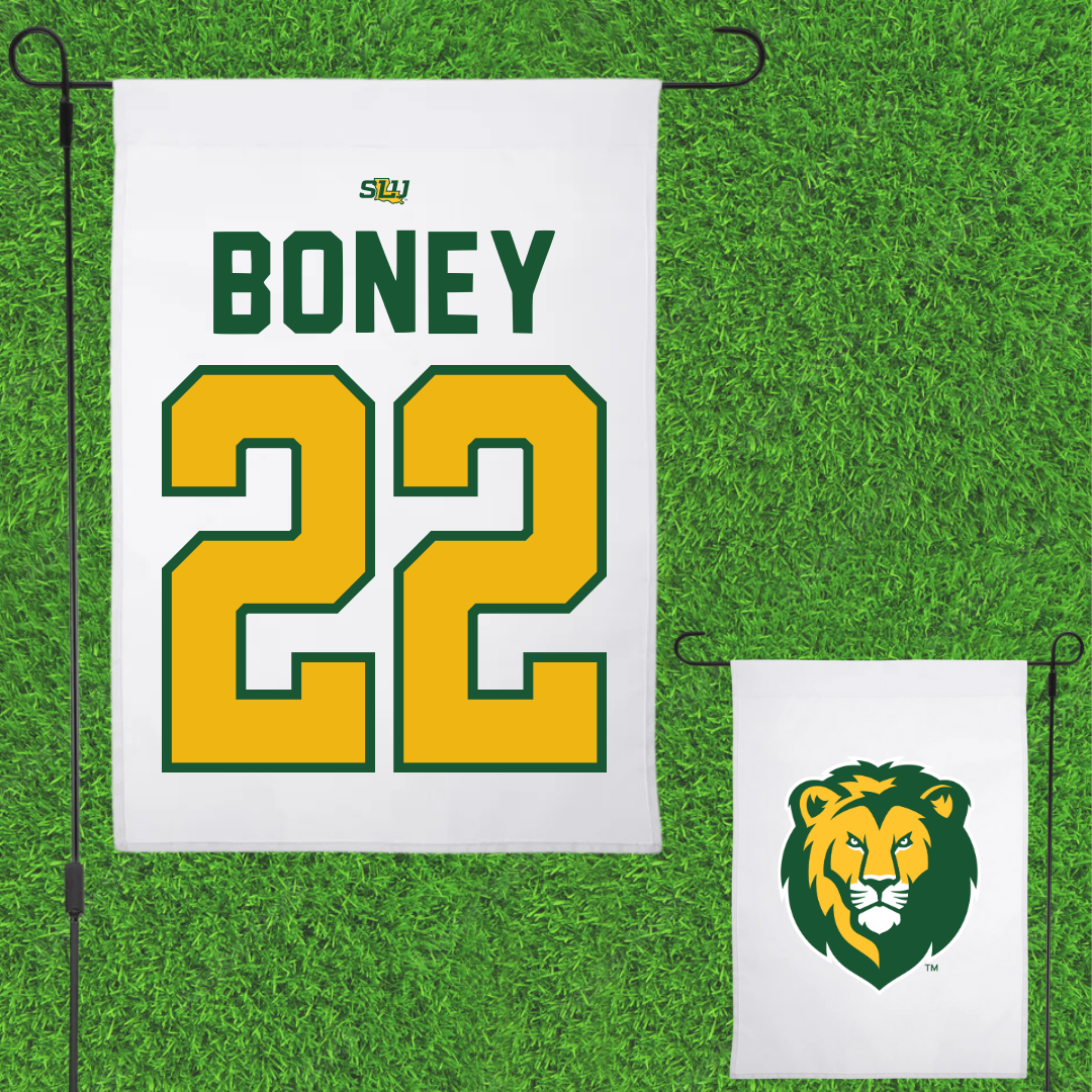 Southeastern Louisiana University Basketball White Garden Flag - #22 Asher Boney