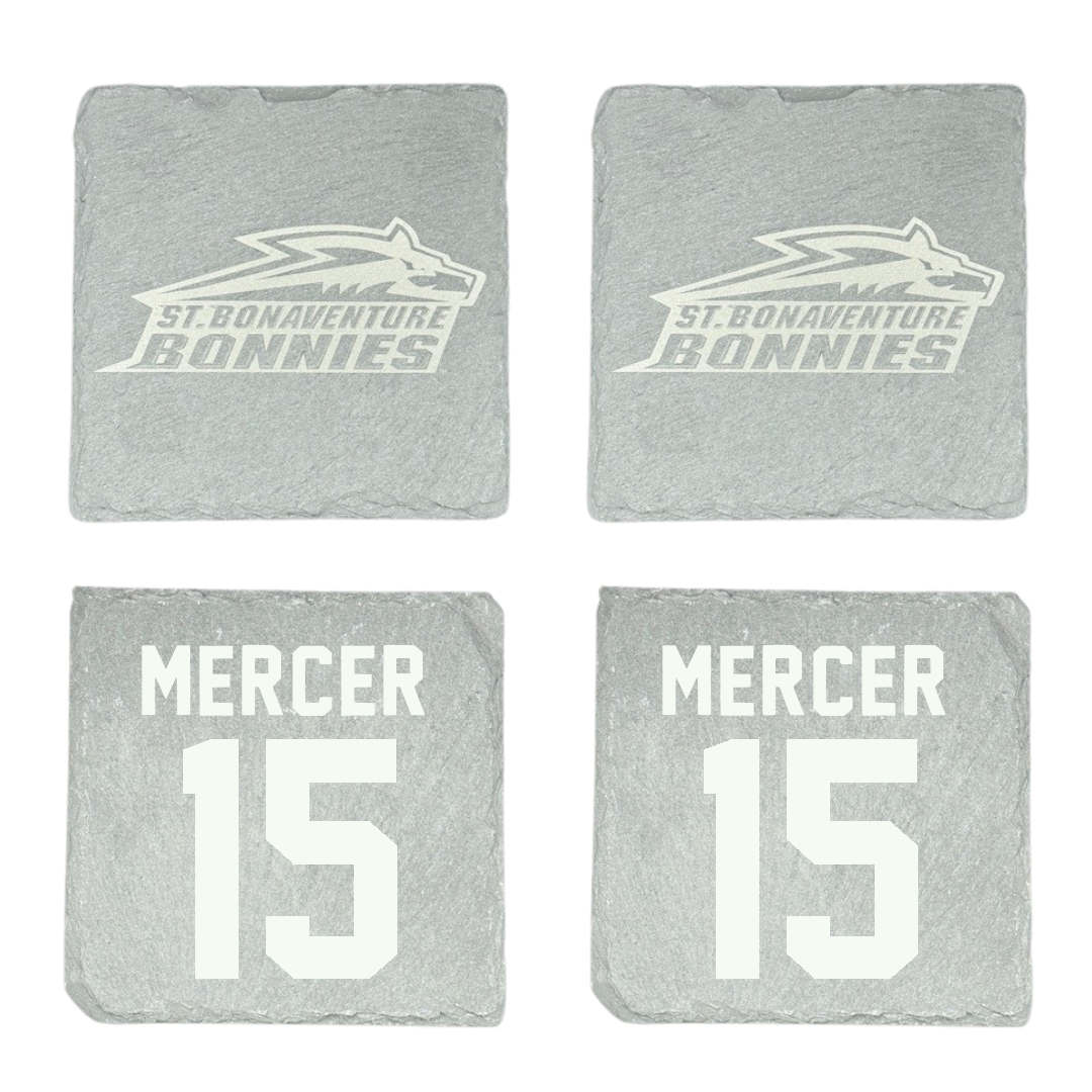 St. Bonaventure University Soccer Stone Coaster (4 Pack)  - #15 Dean Mercer