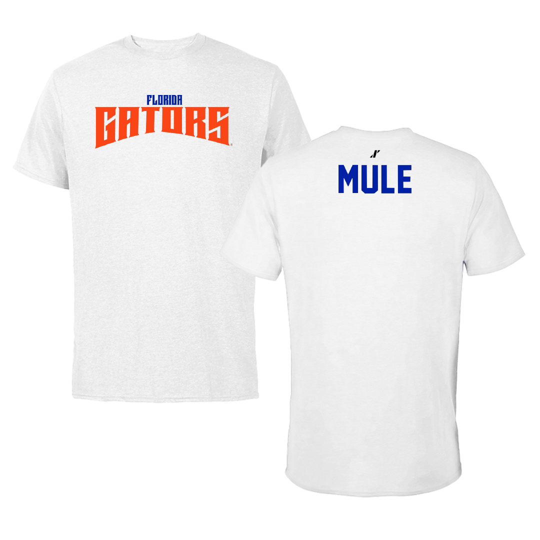 University of Florida TF and XC White Classic Performance Tee - Matt Mule