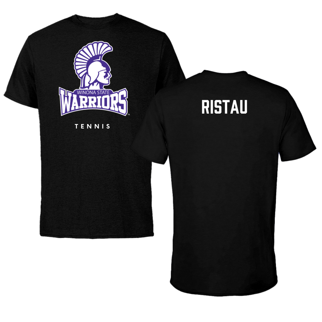 Winona State University Tennis Black Performance Tee - Lainy Ristau