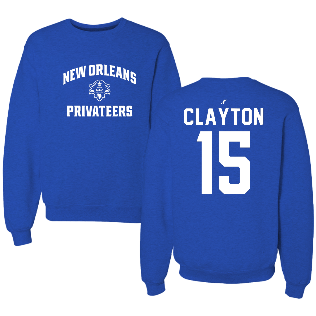 University of New Orleans Baseball Blue General Crewneck - #15 Canaan Clayton