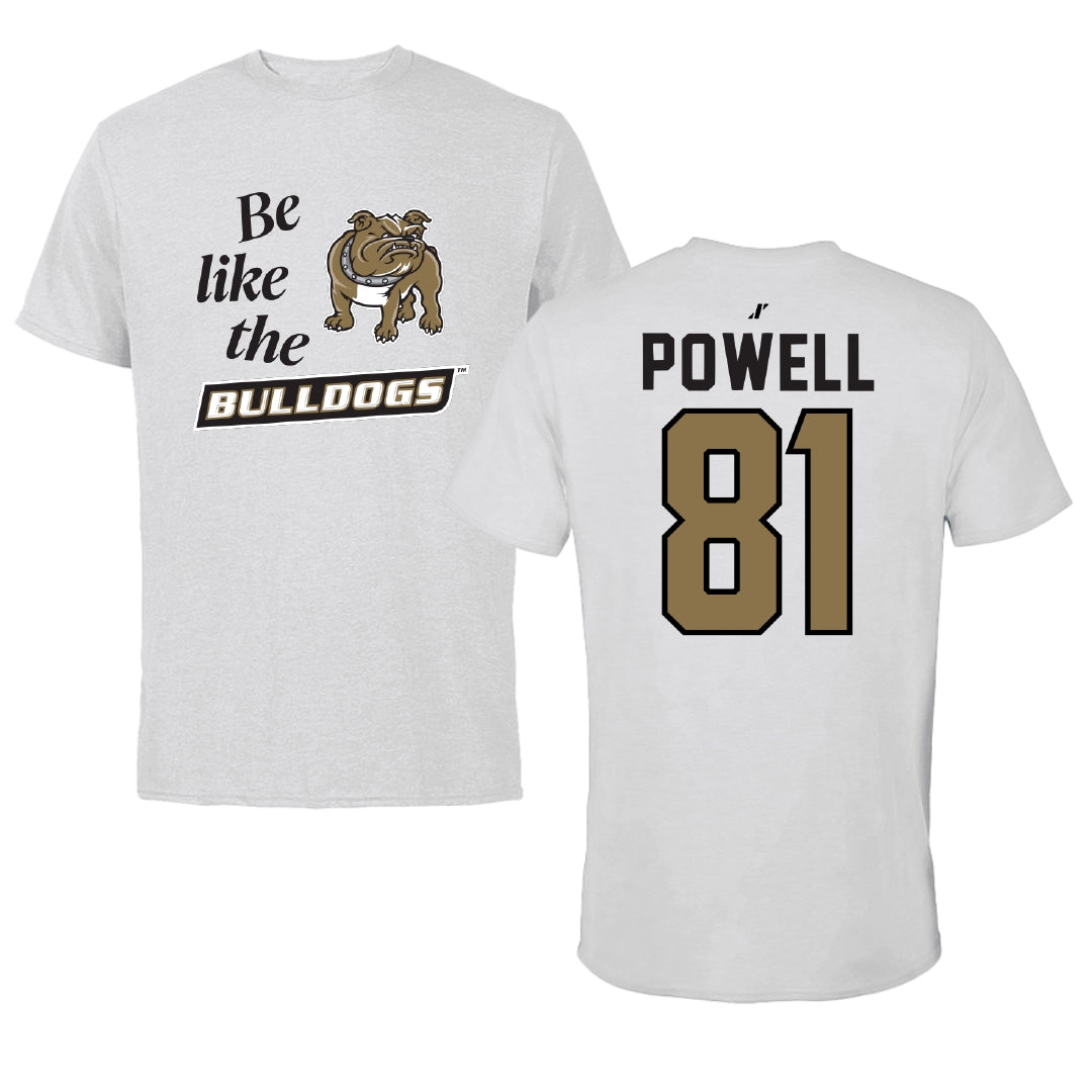 Bryant University Softball Light Gray Be Like Us Tee - #81 Lexi Powell