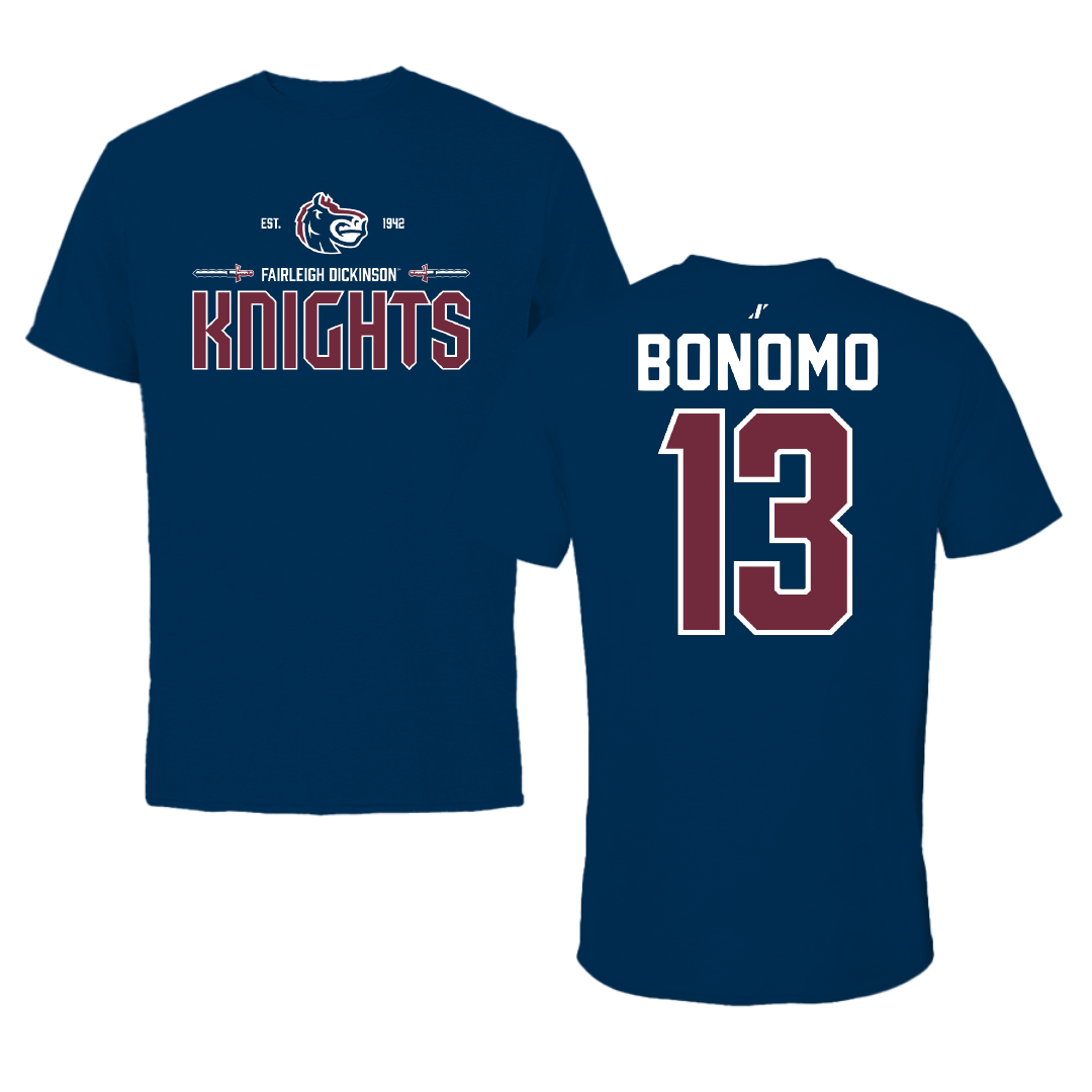 Fairleigh Dickinson University-Metropolitan Campus Volleyball Navy General Performance Tee - #13 Lorenzo Bonomo