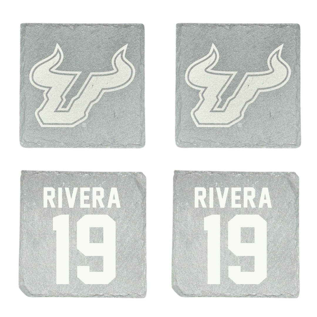 University of South Florida Softball Stone Coaster (4 Pack)  - #19 Alanah Rivera