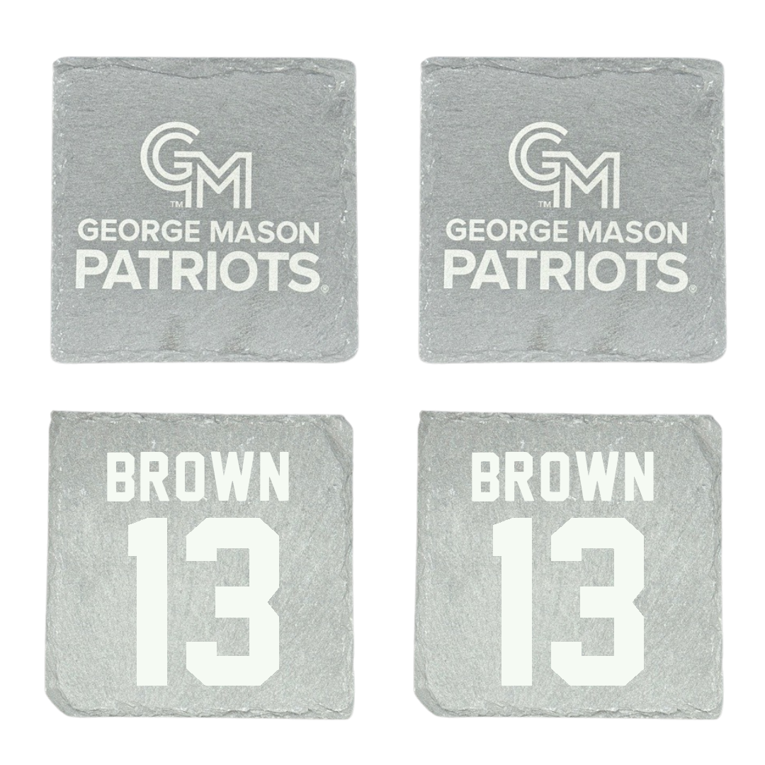 George Mason University Basketball Stone Coaster (4 Pack)  - #13 Jada Brown