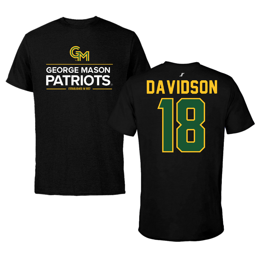 George Mason University Soccer Black General Tee - #18 Sophie Davidson