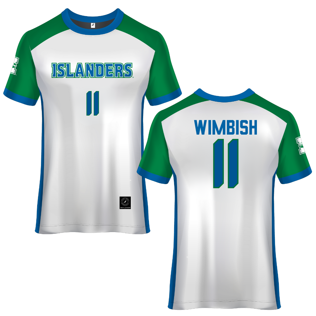 Texas A&M University-Corpus Christi White Soccer Jersey - #11 Vanessa Wimbish