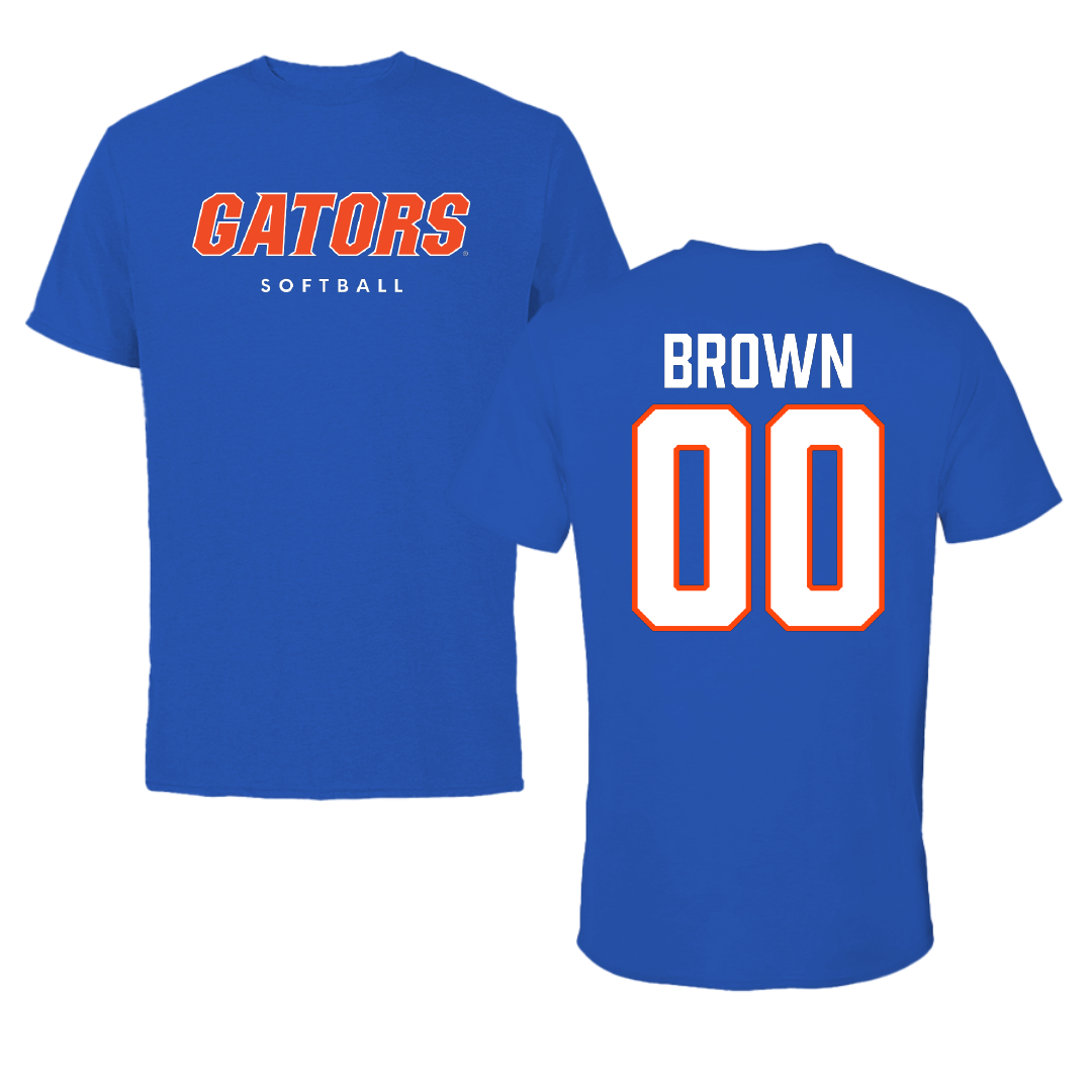 University of Florida Softball True Royal Performance Tee - #00 Ava Brown
