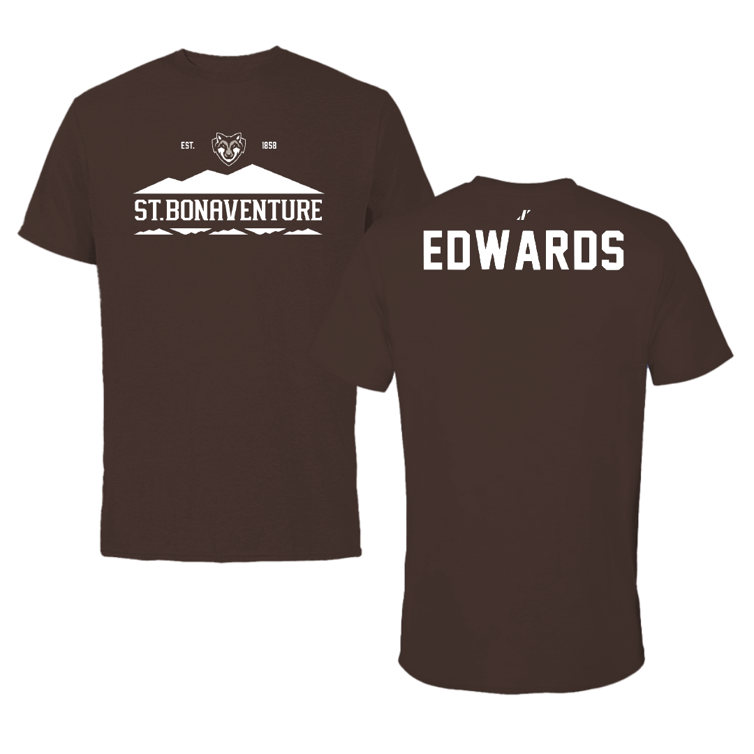 St. Bonaventure University Swimming & Diving Brown General Tee - Jonathan Edwards