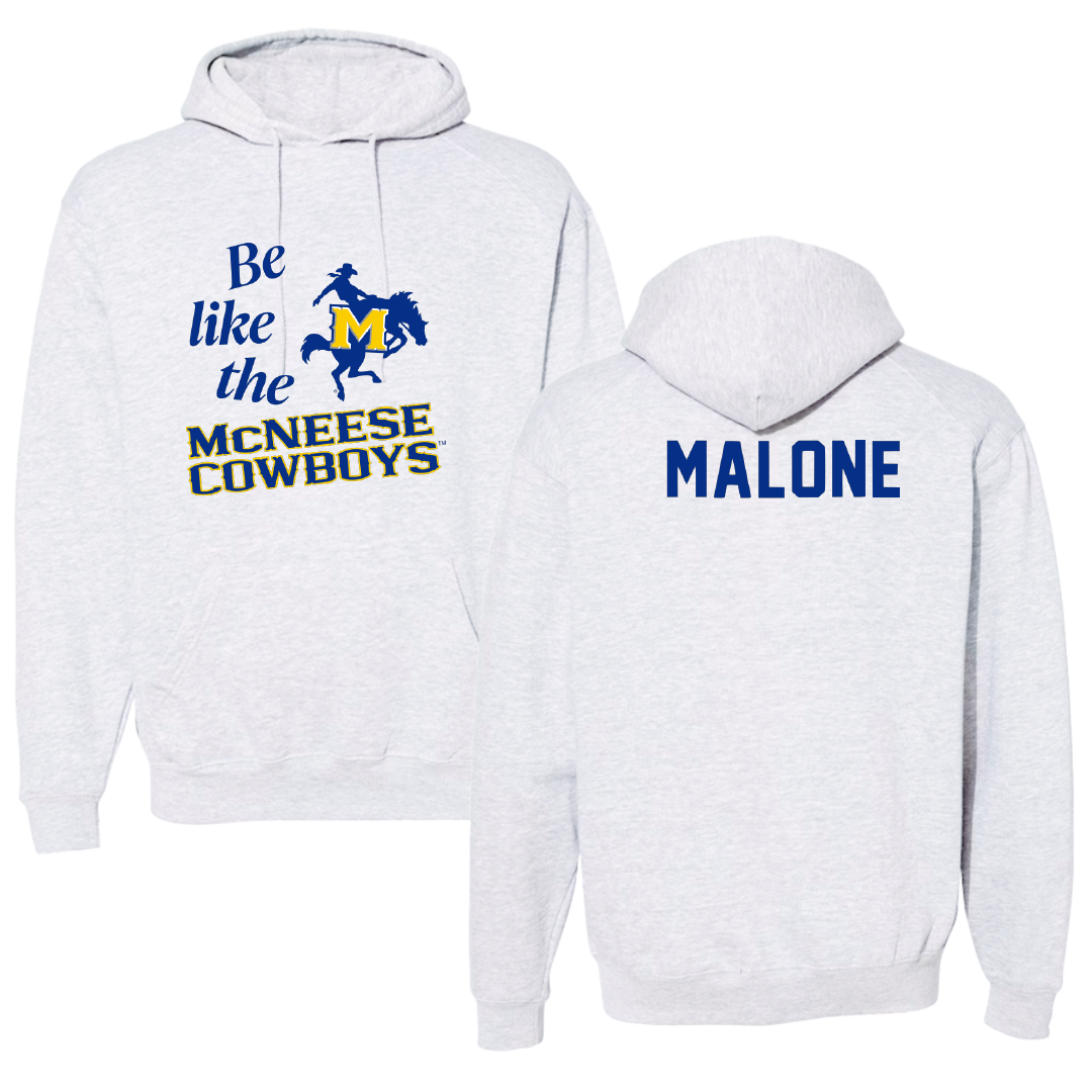 McNeese State University Beach Volleyball Light Gray Be Like Us Hoodie - McKenna Malone