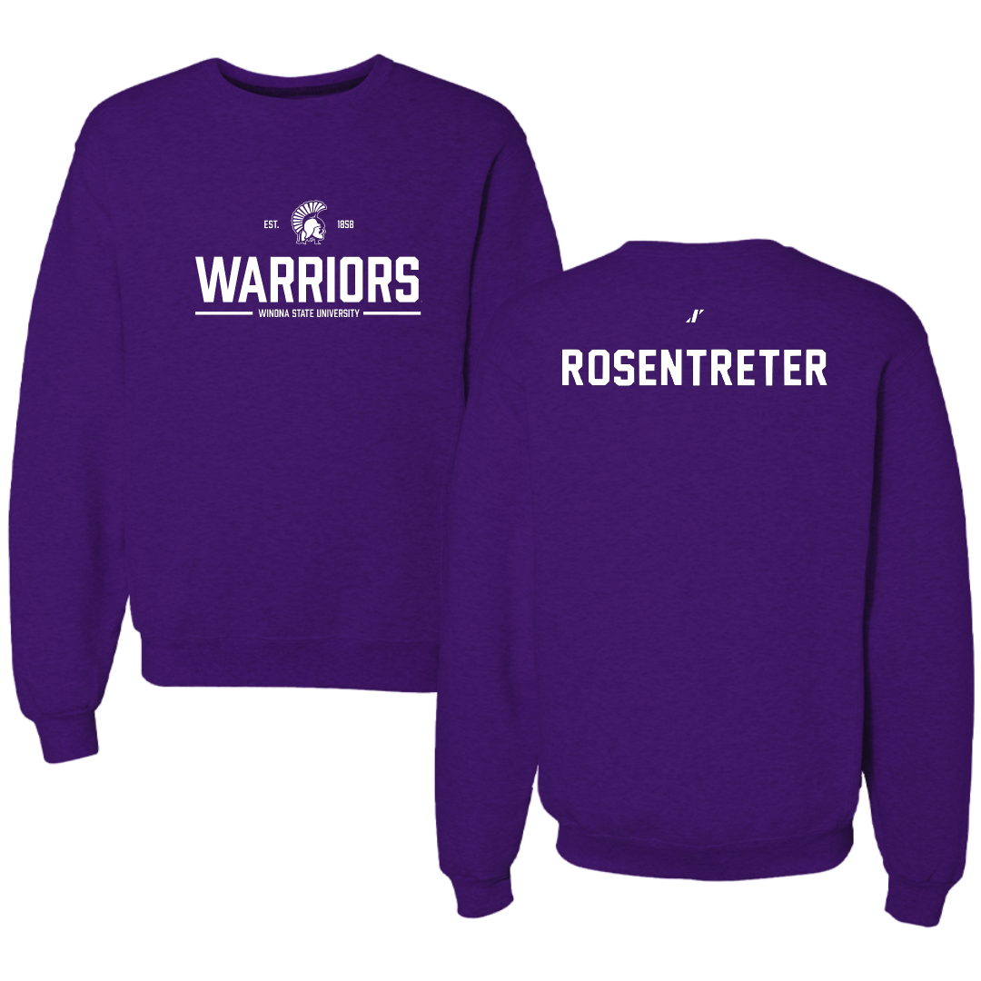 Winona State University Tennis Purple General Crewneck - Halle Rosentreter