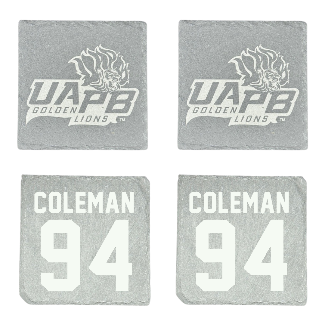 University of Arkansas-Pine Bluff Football Stone Coaster (4 Pack)  - #94 Cameron Coleman