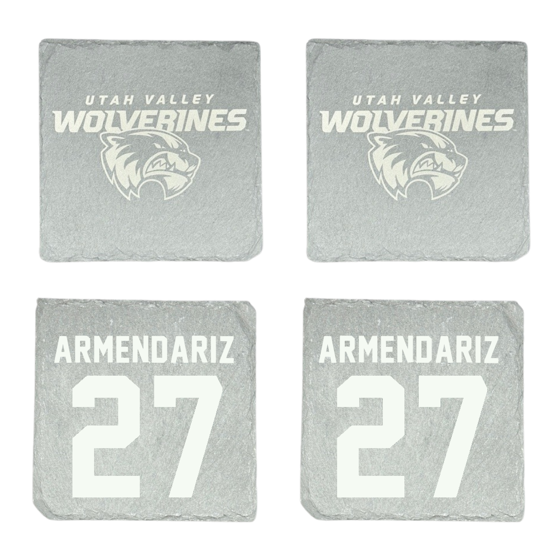 Utah Valley University Softball Stone Coaster (4 Pack)  - #27 Payge Armendariz