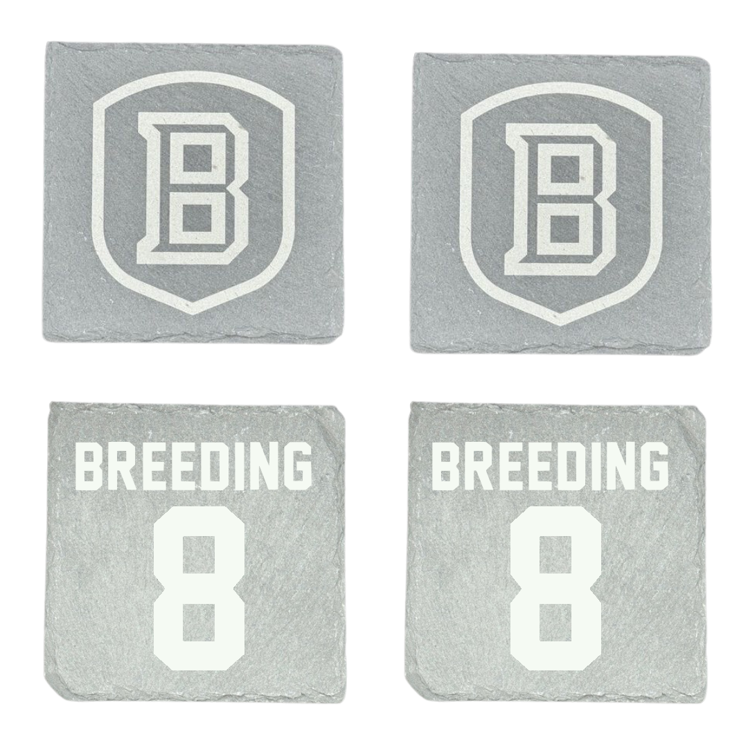 Bradley University Softball Stone Coaster (4 Pack)  - #8 Ashley Breeding