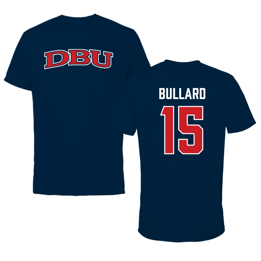 Dallas Baptist University Basketball Navy DBU Tee - #15 Isaac Bullard