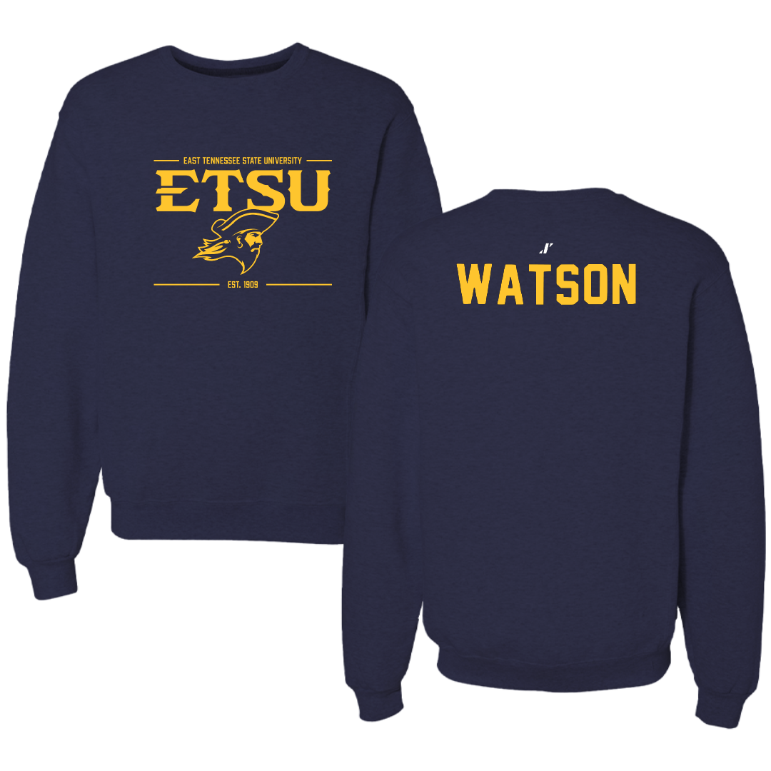 East Tennessee State University TF and XC Navy General Crewneck - Jack Watson