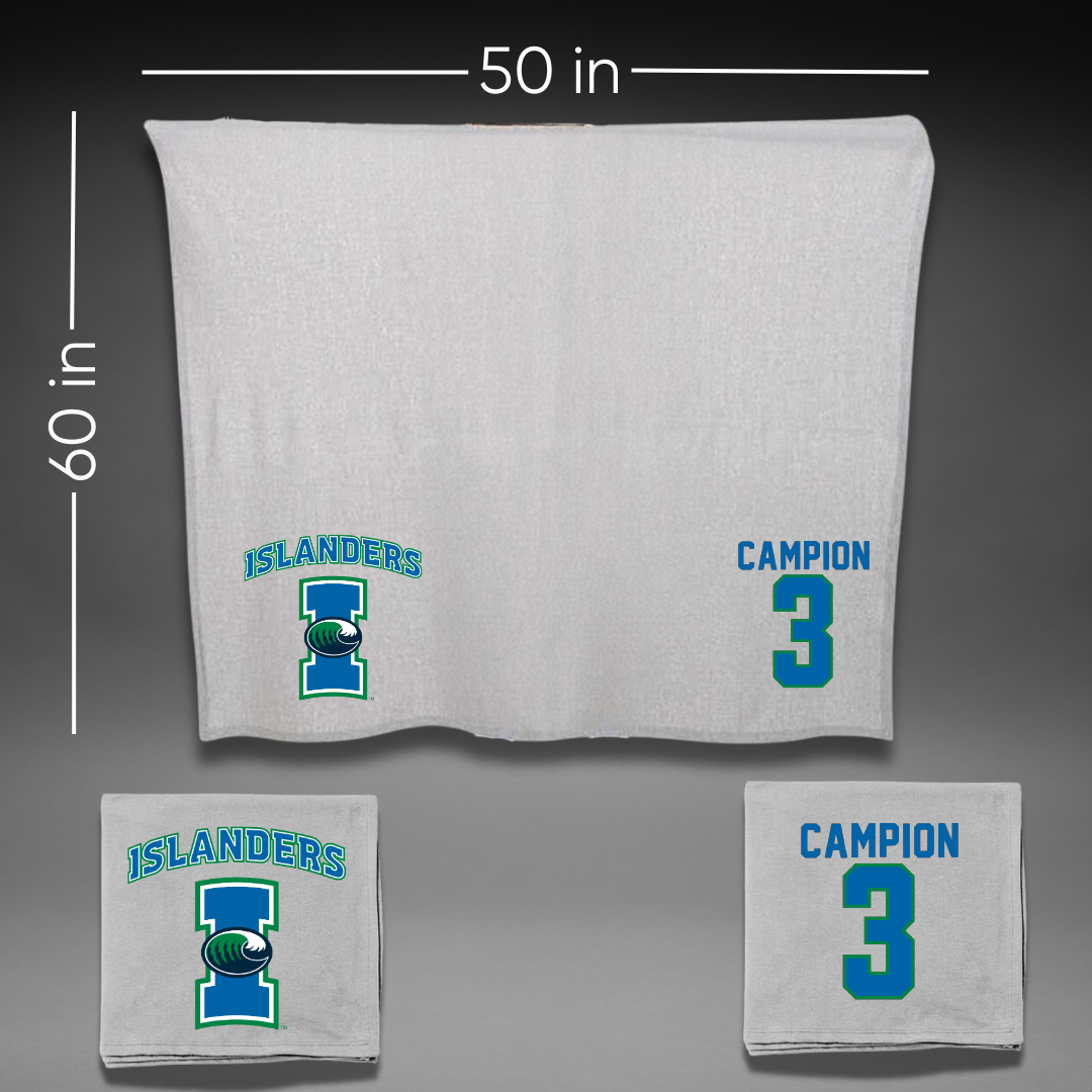 Texas A&M University-Corpus Christi Softball Gray Blanket - #3 Sidney Campion