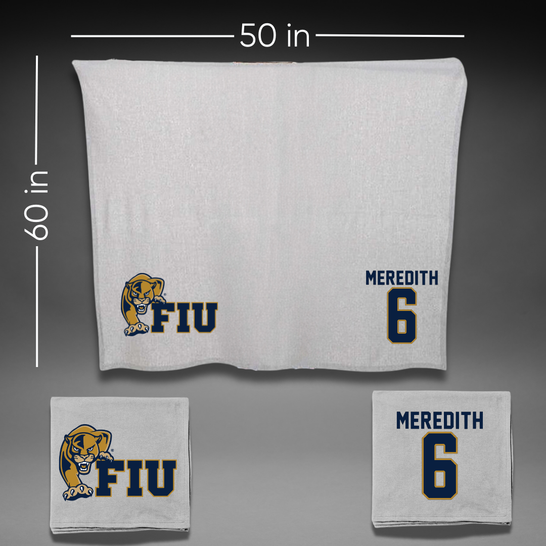 Florida International University Softball Gray Blanket - #6 Kally Meredith