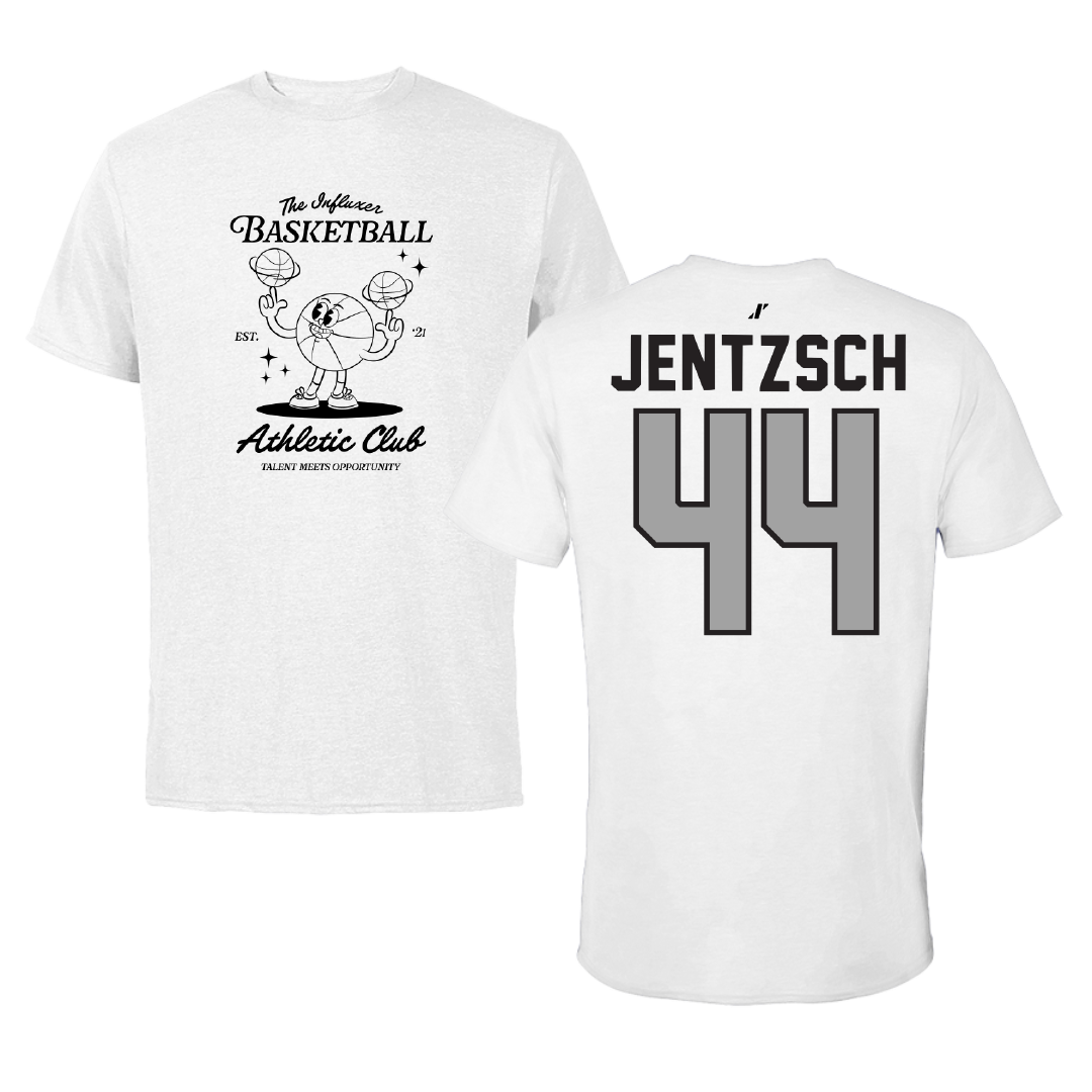 Basketball White Influxer Athletic Club Tee - #44 Camille Jentzsch