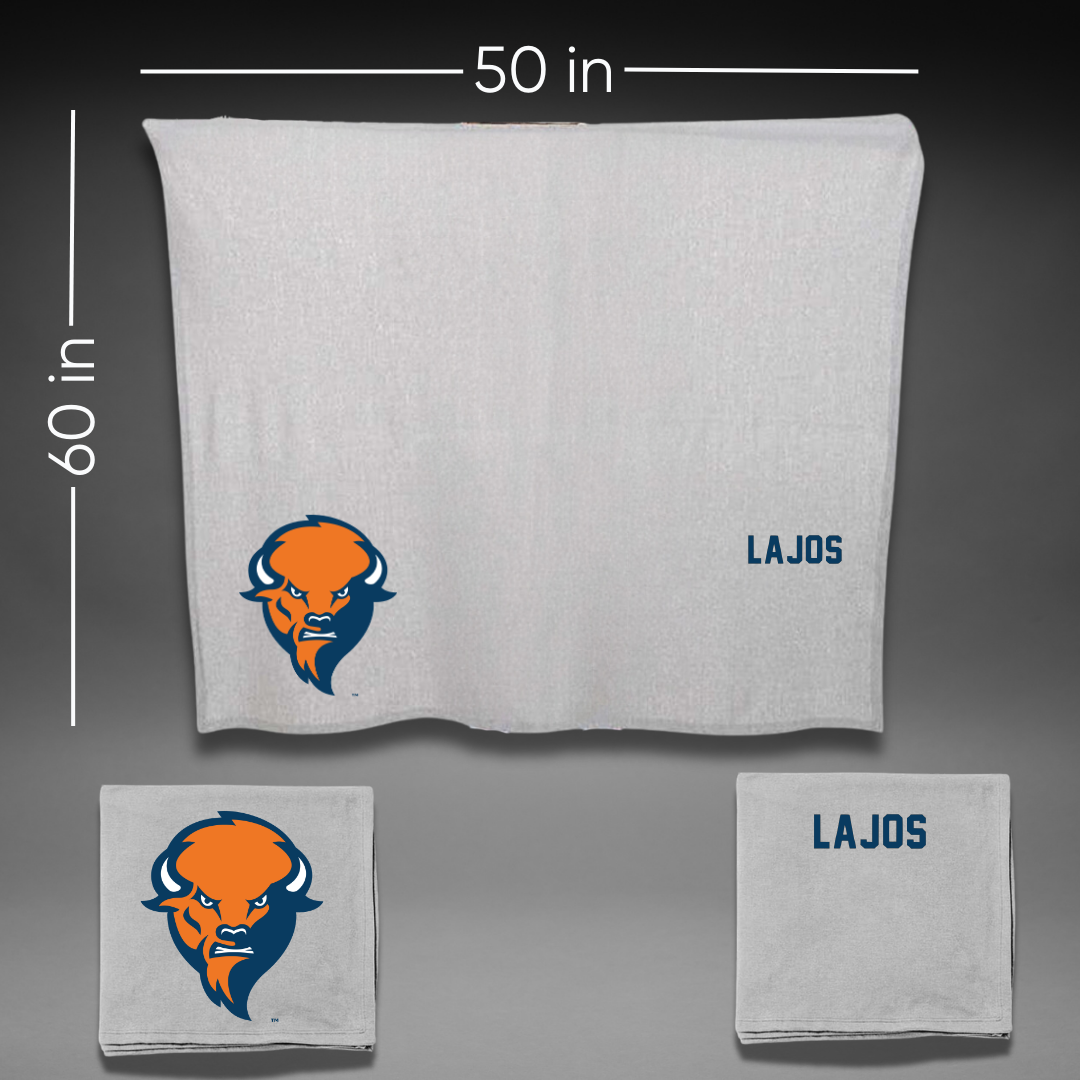 Bucknell University Tennis Gray Blanket - Anna Lajos