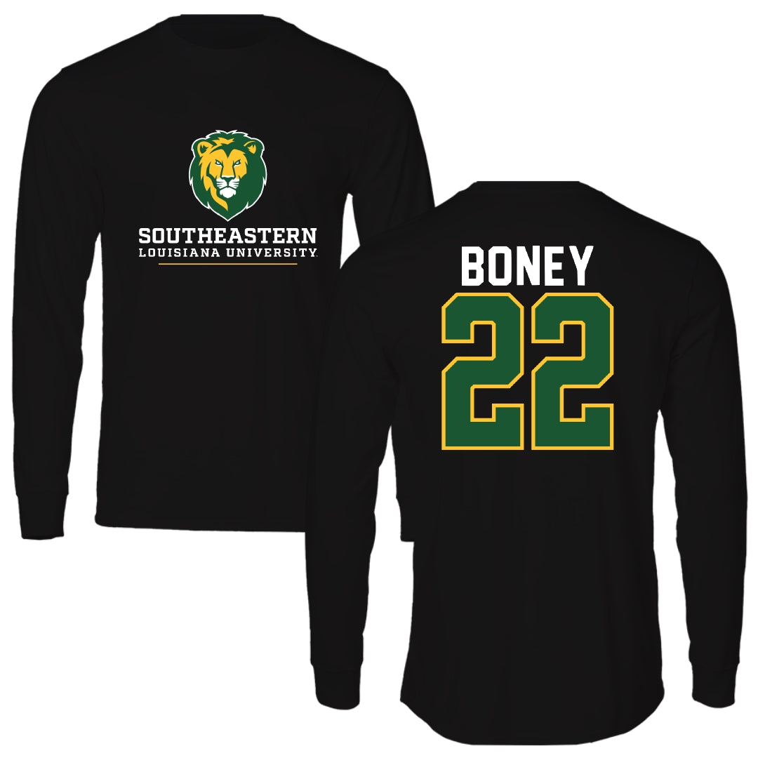 Southeastern Louisiana University Basketball Black Performance Long Sleeve - #22 Asher Boney