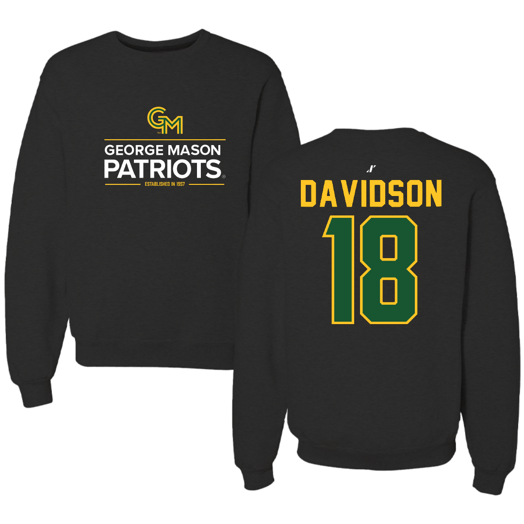 George Mason University Soccer Black General Crewneck - #18 Sophie Davidson