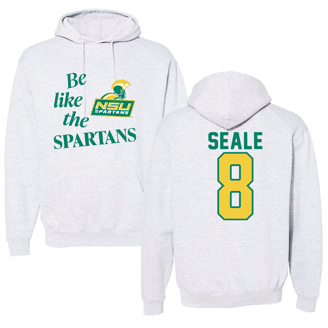 Norfolk State University Volleyball Light Gray Be Like Us Hoodie - #8 Shonte Seale