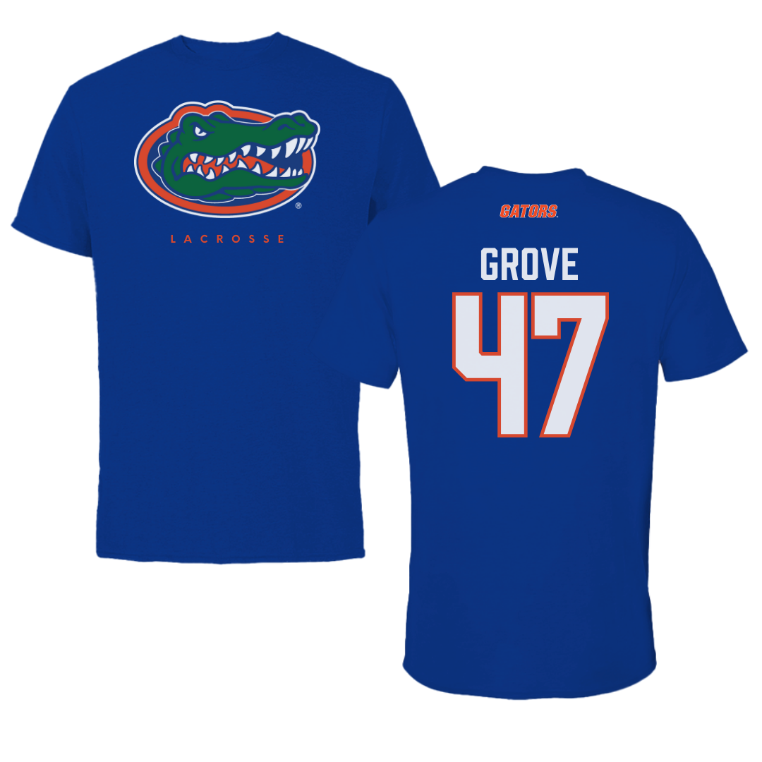 University of Florida Lacrosse Blue Tee - #47 Sara Grove