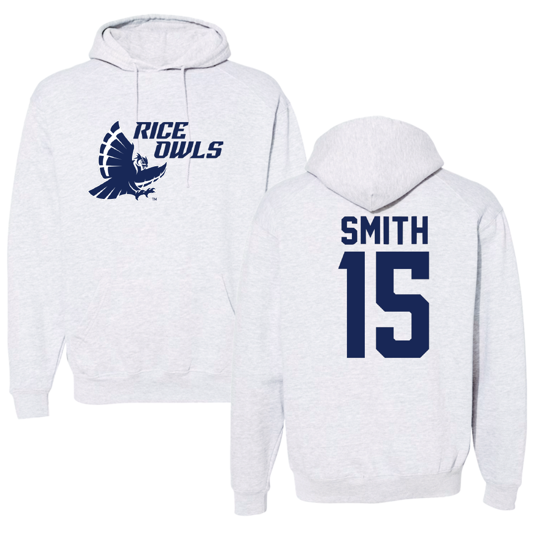 Rice University Baseball Gray Hoodie - #15 Luke Smith