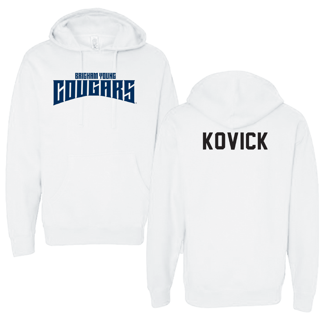Brigham Young University Tennis White Classic Hoodie - Kendall Kovick