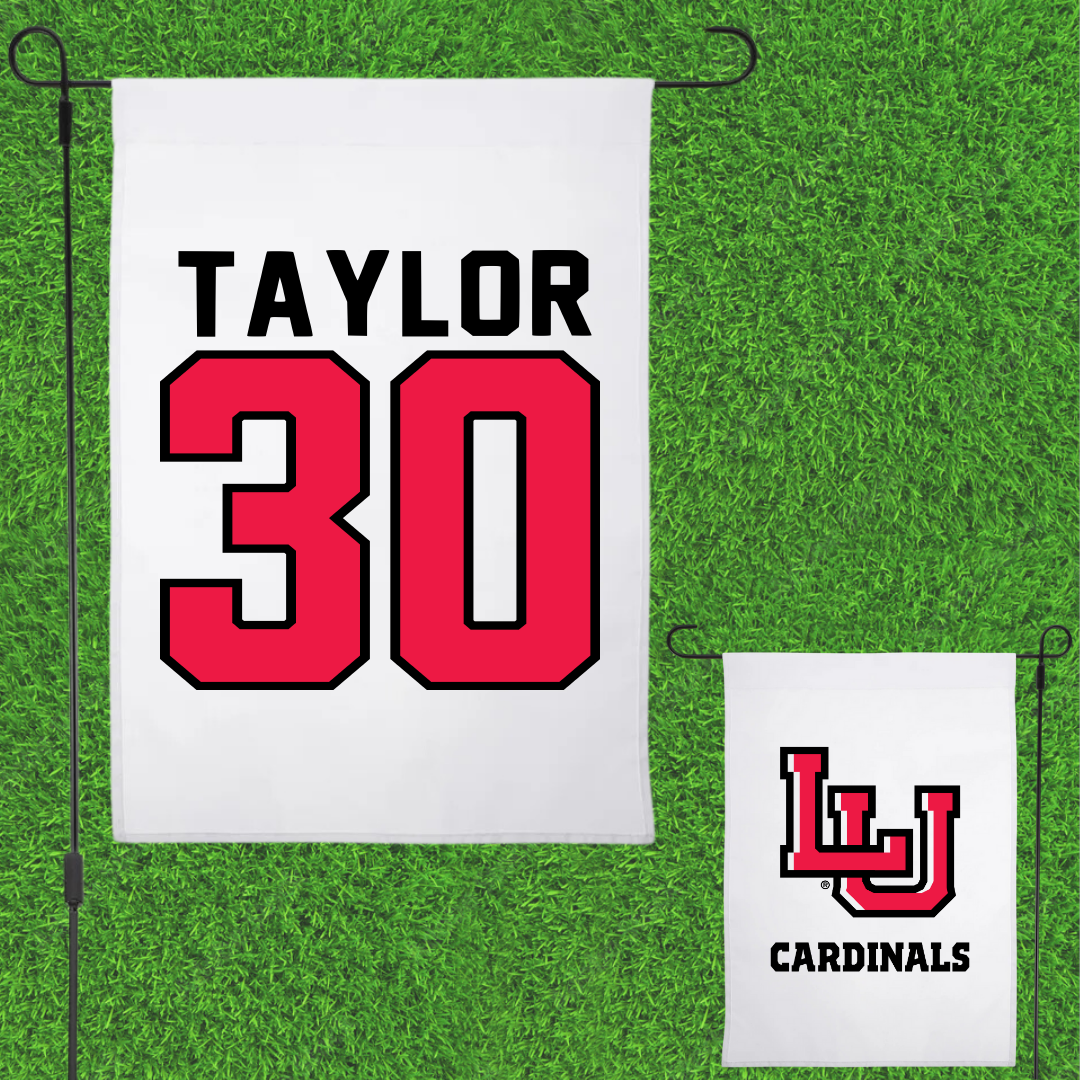 Lamar University Basketball White Garden Flag - #30 R'Mani Taylor