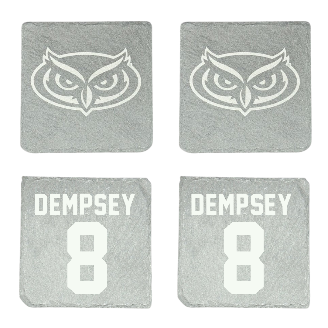 Florida Atlantic University Soccer Stone Coaster (4 Pack)  - #8 Drew Dempsey