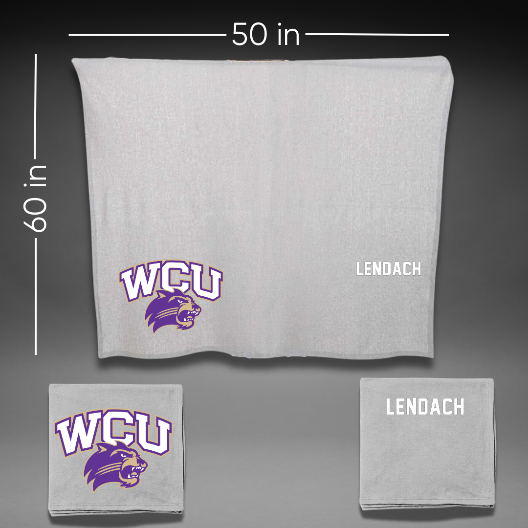 Western Carolina University Golf Gray Blanket - Josh Lendach